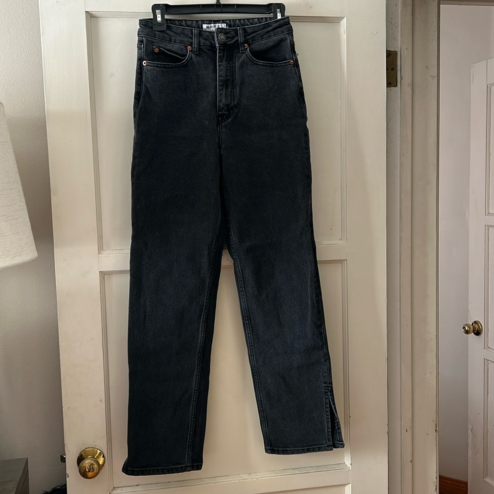 motel rocks split bottom denim